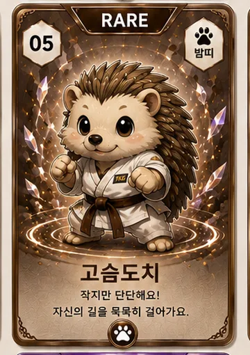 밤띠 수호령 고슴도치