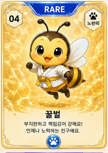 노란띠 수호령 꿀벌